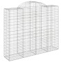 Gabion baskets 20 pcs arch shape iron 200x50x160/180 cm by , Pots and planters - Ref: Foro24-3146398, Price: 2,00 €, Discount: %