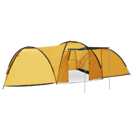 Igloo tent 8 people yellow 650x240x190 cm by vidaXL, tents - Ref: Foro24-92232, Price: 172,61 €, Discount: %