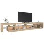 TV cabinet with LED lights Sonoma oak color 290x36.5x40 cm by , TV Furniture - Ref: Foro24-3152804, Price: 193,13 €, Discount: %