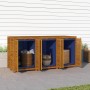 Garden storage box solid acacia wood 210x87x104 cm by , Outdoor storage boxes - Ref: Foro24-3155243, Price: 673,15 €, Discoun...