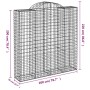 Gabion baskets 13 pcs arc shape iron 200x50x200/220cm by , Pots and planters - Ref: Foro24-3146436, Price: 1,00 €, Discount: %