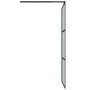 Shower screen with ESG glass shelf and black aluminum 100x195cm by , Shower walls and screens - Ref: Foro24-3185478, Price: 2...