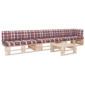 4-piece pallet furniture and impregnated pine wood cushions by , Garden sets - Ref: Foro24-3066757, Price: 334,11 €, Discount: %