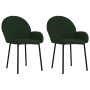 Dining chairs 2 units dark green velvet by , dining chairs - Ref: Foro24-344765, Price: 101,81 €, Discount: %