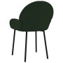 Dining chairs 2 units dark green velvet by , dining chairs - Ref: Foro24-344765, Price: 101,81 €, Discount: %