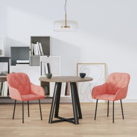 Dining chairs 2 units pink velvet by , dining chairs - Ref: Foro24-344849, Price: 126,86 €, Discount: %