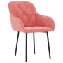 Sillas de comedor 2 unidades terciopelo rosa de , Sillas de comedor - Ref: Foro24-344849, Precio: 126,86 €, Descuento: %