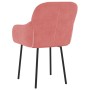 Sillas de comedor 2 unidades terciopelo rosa de , Sillas de comedor - Ref: Foro24-344849, Precio: 126,86 €, Descuento: %