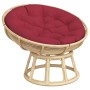 Red Oxford fabric round cushion Ø 100x11 cm by , Cushions for chairs and sofas - Ref: Foro24-361971, Price: 50,07 €, Discount: %