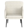 Cream velvet armchair 63x76x80 cm by , Armchairs - Ref: Foro24-351443, Price: 104,10 €, Discount: %