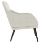 Cream velvet armchair 63x76x80 cm by , Armchairs - Ref: Foro24-351443, Price: 104,10 €, Discount: %