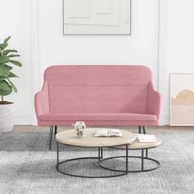 Banco de terciopelo rosa 110x76x80 cm de , Bancos - Ref: Foro24-351448, Precio: 129,46 €, Descuento: %