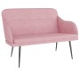 Pink velvet bench 110x76x80 cm by , Banks - Ref: Foro24-351448, Price: 129,46 €, Discount: %