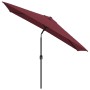 Garden umbrella with metal pole 300x200 cm burgundy red by , Umbrellas - Ref: Foro24-44503, Price: 64,99 €, Discount: %