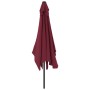 Garden umbrella with metal pole 300x200 cm burgundy red by , Umbrellas - Ref: Foro24-44503, Price: 64,99 €, Discount: %