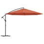 Cantilever parasol aluminum pole 350 cm terracotta by , Umbrellas - Ref: Foro24-44508, Price: 120,99 €, Discount: %