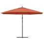 Cantilever parasol aluminum pole 350 cm terracotta by , Umbrellas - Ref: Foro24-44508, Price: 120,99 €, Discount: %