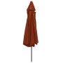 Sombrilla de exterior con palo de metal terracota 390 cm de , Sombrillas - Ref: Foro24-47383, Precio: 77,79 €, Descuento: %