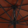 Outdoor parasol with terracotta metal pole 390 cm by , Umbrellas - Ref: Foro24-47383, Price: 77,99 €, Discount: %