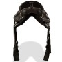 Western saddle, bridle and real leather breastplate 16" black by , Frames - Ref: Foro24-91353, Price: 209,37 €, Discount: %