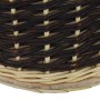 Firewood basket with natural willow straps for transport, 50x44x58cm. by vidaXL, Firewood bags and holders - Ref: Foro24-2869...