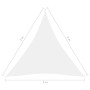 Toldo de vela triangular tela Oxford blanco 3x3x3 m de , Sombrillas - Ref: Foro24-135280, Precio: 25,99 €, Descuento: %