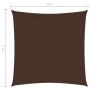 Square sail awning Oxford fabric brown 5x5 m by , Umbrellas - Ref: Foro24-135801, Price: 75,99 €, Discount: %