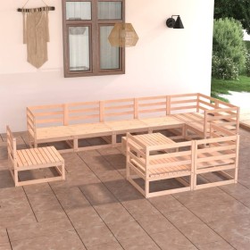 Garden furniture set 10 pieces solid pine wood by , Garden sets - Ref: Foro24-3075679, Price: 501,63 €, Discount: %