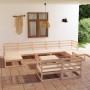 Gartenmöbel-Set 10-teilig aus massivem Kiefernholz von , Gartensets - Ref: Foro24-3078139, Preis: 580,99 €, Rabatt: %