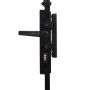 Fence gate with arch and 2 posts black 105x204 cm by , garden gates - Ref: Foro24-145751, Price: 172,79 €, Discount: %