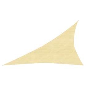 Beige HDPE sail awning 160 g/m² 3x4x5 m by , Umbrellas - Ref: Foro24-311146, Price: 22,95 €, Discount: %