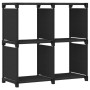 Shelving with 4 black fabric cubes 69x30x72.5 cm by , Bookcases and shelves - Ref: Foro24-322598, Price: 19,36 €, Discount: %