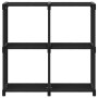 Shelving with 4 black fabric cubes 69x30x72.5 cm by , Bookcases and shelves - Ref: Foro24-322598, Price: 19,36 €, Discount: %