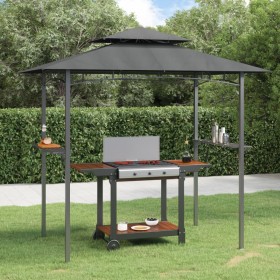 Seitenregal für Grillpavillon, anthrazitfarbener Stahl, 240 x 150 x 243 cm von , Zelte und Pavillons - Ref: Foro24-360140, Pr...