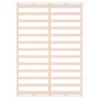 White solid wood double bed frame 135x190 cm by , Beds and slatted bases - Ref: Foro24-820837, Price: 103,60 €, Discount: %