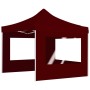 Carpa plegable profesional y paredes aluminio rojo tinto 3x3m de , Carpas y cenadores - Ref: Foro24-45489, Precio: 223,31 €, ...