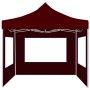 Carpa plegable profesional y paredes aluminio rojo tinto 3x3m de , Carpas y cenadores - Ref: Foro24-45489, Precio: 223,31 €, ...