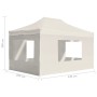 Carpa plegable profesional con paredes aluminio crema 4,5x3 m de , Carpas y cenadores - Ref: Foro24-45496, Precio: 287,62 €, ...