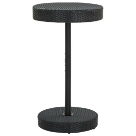 Black synthetic rattan garden table 60.5x106 cm by , Garden tables - Ref: Foro24-45856, Price: 104,37 €, Discount: %