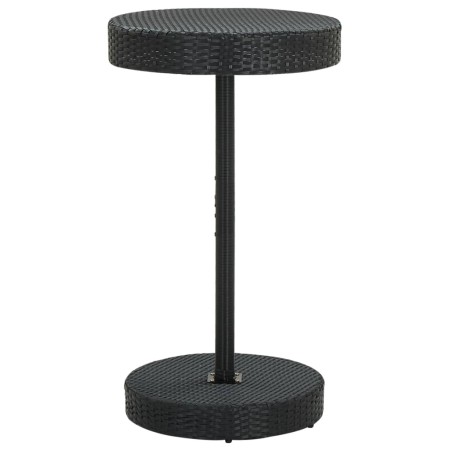 Black synthetic rattan garden table 60.5x106 cm by , Garden tables - Ref: Foro24-45856, Price: 104,37 €, Discount: %