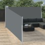 Anthrazitgraue einziehbare Seitenmarkise 140x1000 cm von , Sonnenschirme - Ref: Foro24-48486, Preis: 97,93 €, Rabatt: %