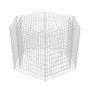 Hexagonal gabion bed 160x140x100 cm by , Pots and planters - Ref: Foro24-142535, Price: 118,45 €, Discount: %