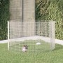 Rabbit cage 10 galvanized iron panels 54x100 cm by , Cages and habitats for small animals - Ref: Foro24-171583, Price: 73,76 ...