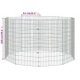 Rabbit cage 10 galvanized iron panels 54x100 cm by , Cages and habitats for small animals - Ref: Foro24-171583, Price: 73,76 ...