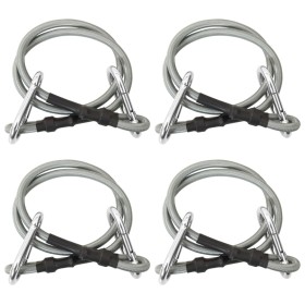 Ropes with carabiner 4 rubber units by , Accessories for awnings - Ref: Foro24-310252, Price: 20,57 €, Discount: %