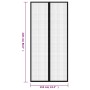 Mosquiteras para puerta bloque magnético 2 uds negro 220x110 cm de , Mosquiteras para ventanas - Ref: Foro24-314688, Precio: ...