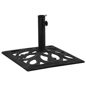 Black cast iron parasol base 47x47x33 cm by , Umbrella bases - Ref: Foro24-317764, Price: 64,25 €, Discount: %