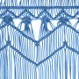 Cortina de macramé algodón azul 140x240 cm de , Cortinas y visillos - Ref: Foro24-323988, Precio: 44,89 €, Descuento: %