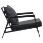 Garden sofa with dark gray aluminum cushions by vidaXL, Outdoor sofas - Ref: Foro24-47816, Price: 188,99 €, Discount: %