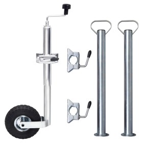 Trailer wheel 48 mm with 2 support tubes and 3 clamps by , Trailers for goods and transport - Ref: Foro24-3214426, Price: 89,...